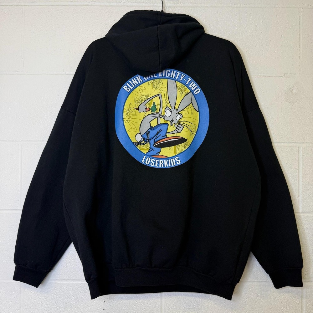 Blink 182 Hoodie Loserkids Blue Rare Double Sided 1999 90s Vintage Band Tee XL